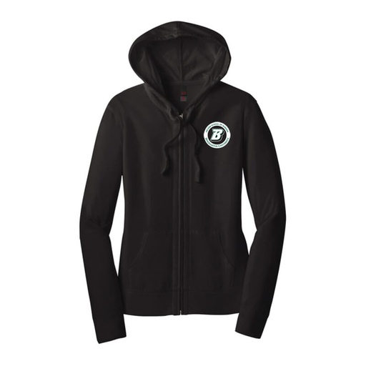 [101703508] BU District Women's Fitted Jersey Full-Zip Hoodie