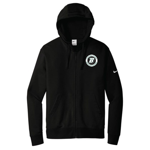 [101703828] BU Nike Club Fleece Sleeve Swoosh Full-Zip Hoodie